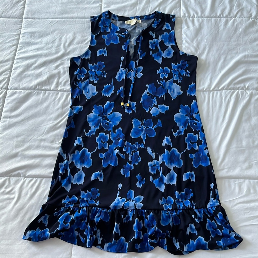 Michael Kors blue floral dress - M